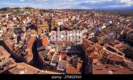 Kathedrale der Stadt Alfaro in der Provinz La Rija, Spanien Stockfoto