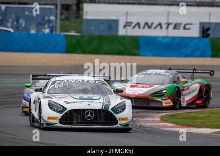 06 Engel Maro (ger), Stolz Luca (ger), TokSport, Mercedes-AMG GT3, Action beim 2. Lauf der Fanatec GT World Challenge Europe 2021 Powered by AWS, vom 6. Bis 9. Mai 2021 auf dem Circuit de Nevers Magny-Cours, Magny-Cours, Frankreich - Foto Clément Luck / DPPI Stockfoto