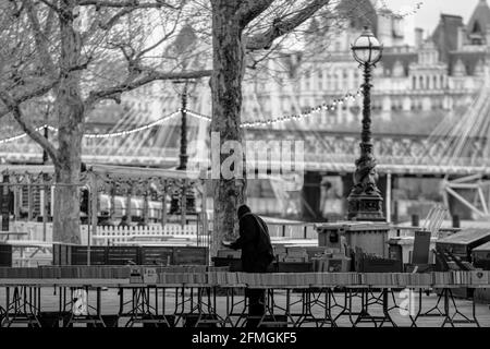 London Southbank Book Market Stockfoto