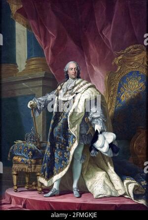 Porträt von König Louis XV Louis - Michel van Loo 1763 Stockfoto
