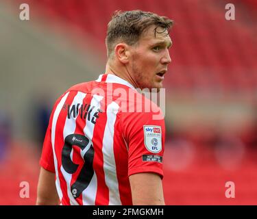 Sunderland, Großbritannien. Mai 2021. Charlie Wyke #9 von Sunderland während des Spiels in Sunderland, Großbritannien am 5/9/2021. (Foto von Iam Burn/News Images/Sipa USA) Quelle: SIPA USA/Alamy Live News Stockfoto