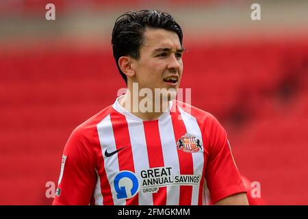 Sunderland, Großbritannien. Mai 2021. Luke O'Nien #13 von Sunderland während des Spiels in Sunderland, Großbritannien am 5/9/2021. (Foto von Iam Burn/News Images/Sipa USA) Quelle: SIPA USA/Alamy Live News Stockfoto