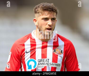 Sunderland, Großbritannien. Mai 2021. Lynden Gooch #11 von Sunderland während des Spiels in Sunderland, Vereinigtes Königreich am 5/9/2021. (Foto von Iam Burn/News Images/Sipa USA) Quelle: SIPA USA/Alamy Live News Stockfoto