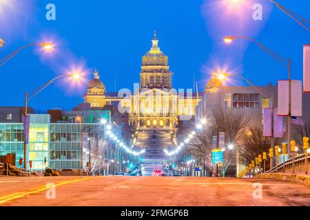 State Capitol in des Moines, Iowa USA Stockfoto
