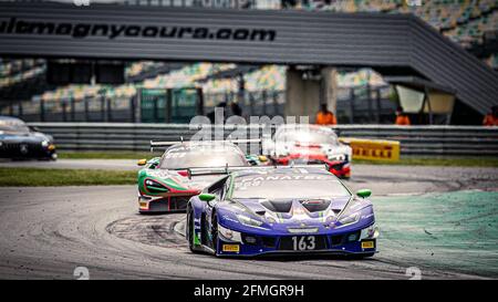 163 Costa Albert (esp), Siedler Norbert (aut), Emil Frey Fracing, Lamborghini Huracan GT3 Evo, Einsatz beim 2. Lauf der Fanatec GT World Challenge Europe 2021 Powered by AWS, vom 6. Bis 9. Mai 2021 auf dem Circuit de Nevers Magny-Cours, Magny-Cours, Frankreich - Photo Clement Luck / DPPI / LiveMedia Stockfoto