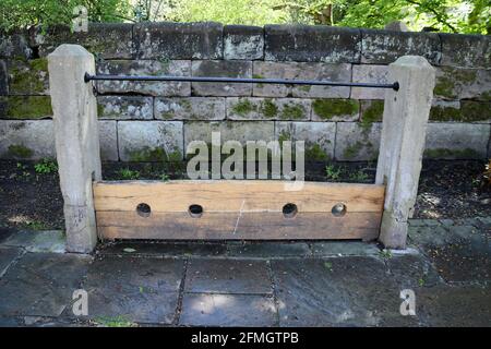 Historische Dorfbestände bei Prestbury in der Stadt Stockfoto