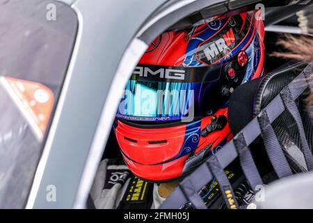 IBANEZ Lluc (ESP), NM Racing Team, Mercedes-AMG GT4, Portrait während des 2. Laufs der Fanatec GT World Challenge Europe 2021 Powered by AWS, vom 6. Bis 9. Mai 2021 auf dem Circuit de Nevers Magny-Cours, Magny-Cours, Frankreich - Foto Paulo Maria / DPPI Stockfoto