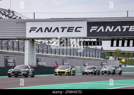 74 JOULIE Enzo (FRA), BAUD Sébastien (FRA), CD Sport, Mercedes-AMG GT4, Action beim 2. Lauf der Fanatec GT World Challenge Europe 2021 Powered by AWS, vom 6. Bis 9. Mai 2021 auf dem Circuit de Nevers Magny-Cours, Magny-Cours, Frankreich - Foto Paulo Maria / DPPI Stockfoto