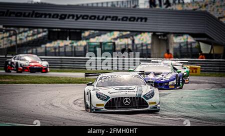 06 Engel Maro (ger), Stolz Luca (ger), TokSport, Mercedes-AMG GT3, Action beim 2. Lauf der Fanatec GT World Challenge Europe 2021 Powered by AWS, vom 6. Bis 9. Mai 2021 auf dem Circuit de Nevers Magny-Cours, Magny-Cours, Frankreich - Foto Clément Luck / DPPI Stockfoto