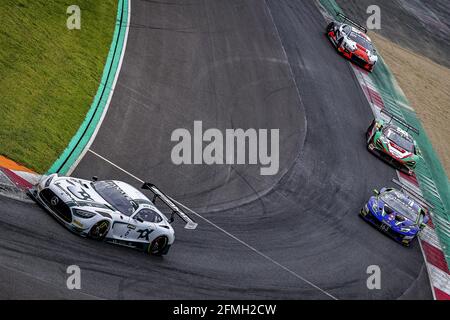 06 Engel Maro (ger), Stolz Luca (ger), TokSport, Mercedes-AMG GT3, Action beim 2. Lauf der Fanatec GT World Challenge Europe 2021 Powered by AWS, vom 6. Bis 9. Mai 2021 auf dem Circuit de Nevers Magny-Cours, Magny-Cours, Frankreich - Foto Paulo Maria / DPPI / LiveMedia Stockfoto