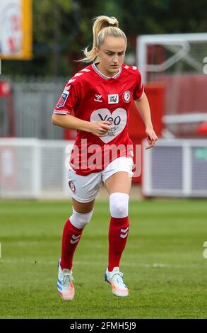 Crawley, Großbritannien. Dezember 2019. Faye Bryson (Bristol 2) während des Barclays FA Womens Super League-Spiels zwischen Brighton & Hove Albion und Bristol City im People's Pension Stadium in Crawley. Kredit: SPP Sport Pressefoto. /Alamy Live News Stockfoto