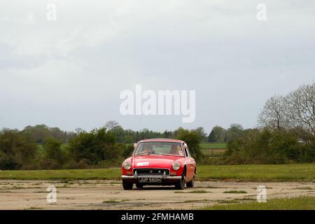 Mai 2021 - Targa Rally auf dem Flugplatz Kemble in Großbritannien. Stockfoto