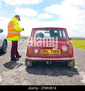 Mai 2021 - Targa Rally auf dem Flugplatz Kemble in Großbritannien. Stockfoto