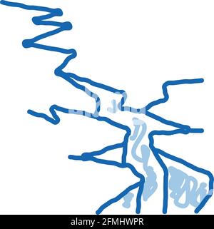 Erdschluss Erdbeben Symbol Vektor-Illustration Stock Vektor