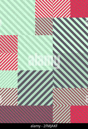Abstrakte geometrische generative Illustrationen Stockfoto