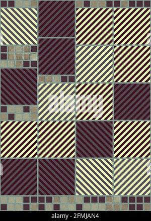 Abstrakte geometrische generative Illustrationen Stockfoto