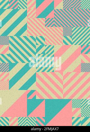 Abstrakte geometrische generative Illustrationen Stockfoto