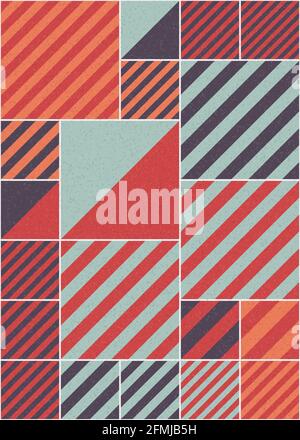 Abstrakte geometrische generative Illustrationen Stockfoto