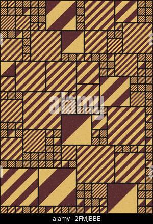 Abstrakte geometrische generative Illustrationen Stockfoto