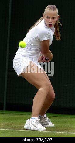 Jelena Dokic Juli 2000 in Wimbledon Stockfoto