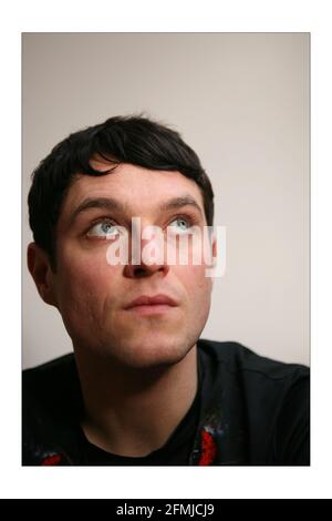 Mathew Horne fotografierte im Trafalgar Studio in London, wo er als „Entertaining Mr. Sloane“-Foto von David Sandison The Independent auftrat Stockfoto