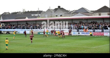 FA CUP 1. Runde Paulton Rovers AFC V Norwich City. 3. Gold von Grant holt. 7/11/09. BILD DAVID ASHDOWN Stockfoto