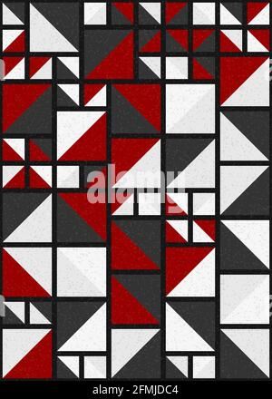 Abstrakte geometrische generative Illustrationen Stockfoto