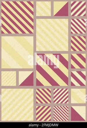 Abstrakte geometrische generative Illustrationen Stockfoto
