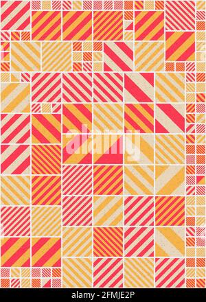 Abstrakte geometrische generative Illustrationen Stockfoto