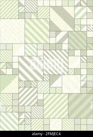 Abstrakte geometrische generative Illustrationen Stockfoto