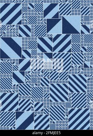 Abstrakte geometrische generative Illustrationen Stockfoto