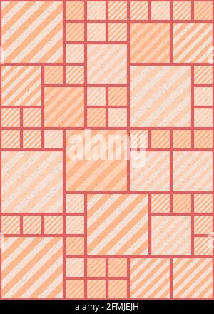 Abstrakte geometrische generative Illustrationen Stockfoto