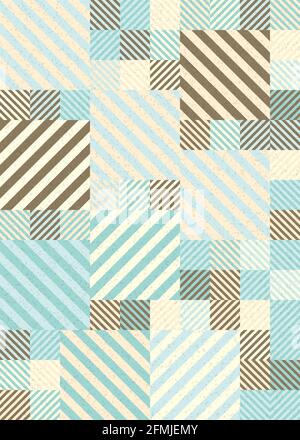 Abstrakte geometrische generative Illustrationen Stockfoto