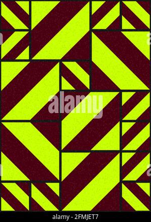 Abstrakte geometrische generative Illustrationen Stockfoto