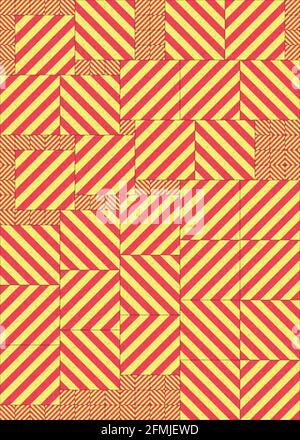 Abstrakte geometrische generative Illustrationen Stockfoto