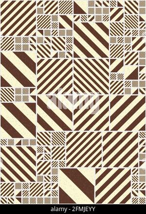 Abstrakte geometrische generative Illustrationen Stockfoto