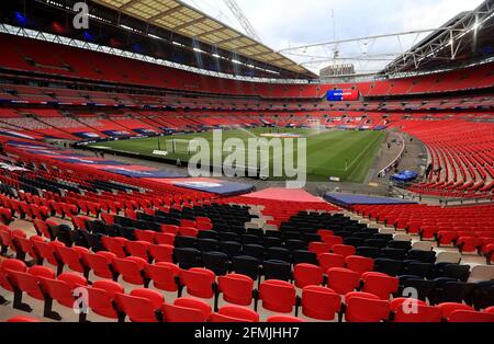 Aktenfoto vom 29-06-2020 eines leeren Wembley-Stadions. Ausgabedatum: Montag, 10. Mai 2021. Stockfoto