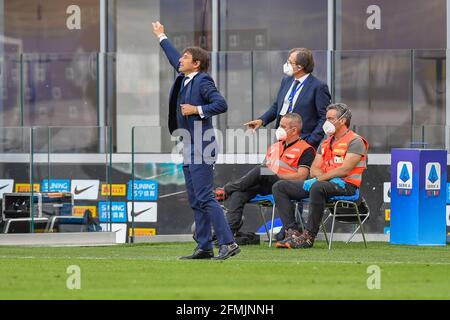 Mailand, Italien. Mai 2021. Manager Antonio Conte von Inter Mailand sah in der Serie EIN Spiel zwischen Inter und Sampdoria bei Giuseppe Meazza in Mailand. (Bildnachweis: Gonzales Photo - Tommaso Fimiano). Stockfoto