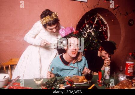 King Adora Weihnachtsfeier im Sawmills Studio, Golant, Fowey, Cornwall, England. Stockfoto