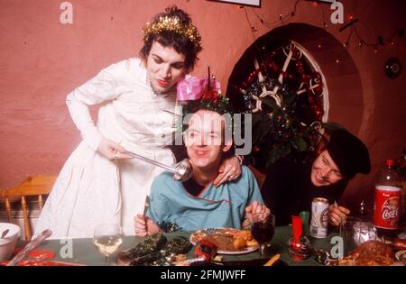 King Adora Weihnachtsfeier im Sawmills Studio, Golant, Fowey, Cornwall, England. Stockfoto