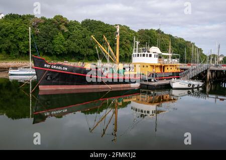 Bootsmuseum (Musée Maritime de Port-Rhu), Douarnenez, Finistere (29), Bretagne, Frankreich Stockfoto