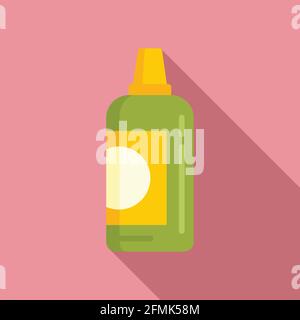 Symbol für Mineraldünger, flacher Stil Stock Vektor