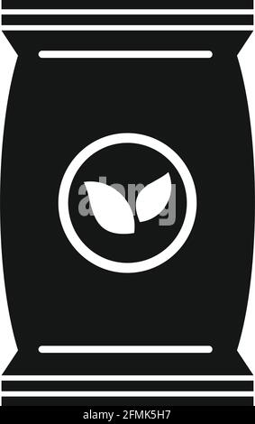 Pflanzenboden Pack Symbol, einfachen Stil Stock Vektor