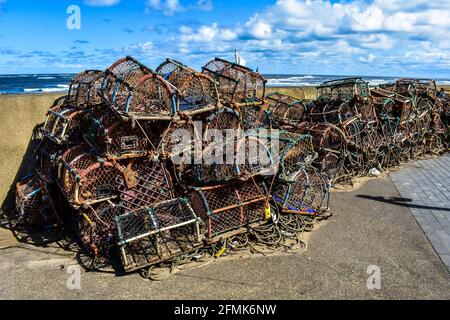 Angeln im Meer Stockfoto