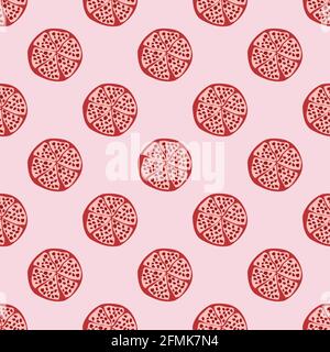 Granatapfel Vektor nahtlose Muster für Tapete, Textil , Oberfläche, Mode , Hintergrund,Fliese, Schreibwaren, Wohnkultur, Möbel usw. Stock Vektor