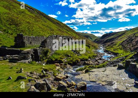 Bleiminen von Gunnerside in Swaledale Stockfoto