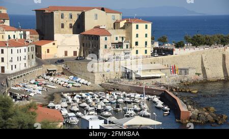 Porticciolo mediceo di Piombino (Italien) Stockfoto