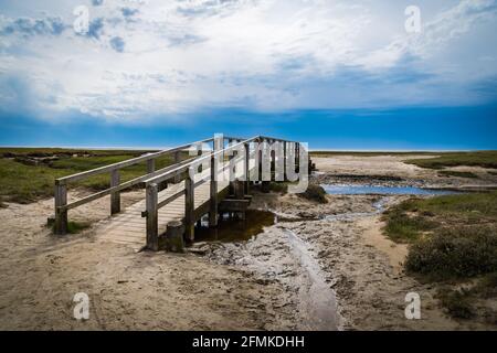 Brücke zum Meer in Sankt Peter-Ording Stockfoto