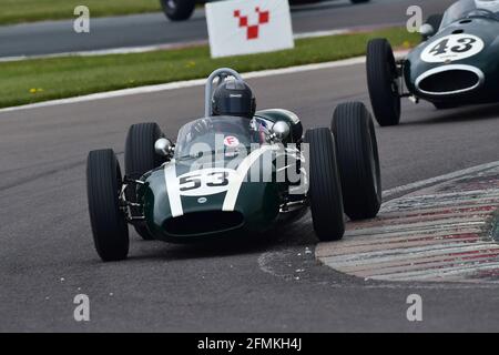 Justin Maeers, Cooper T53, Historic Grand Prix Cars Association, Pre - '66 Grand Prix Cars, Donington Historic Festival 2021, Donington Park, England, Stockfoto