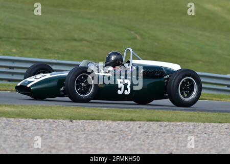 Justin Maeers, Cooper T53, Historic Grand Prix Cars Association, Pre - '66 Grand Prix Cars, Donington Historic Festival 2021, Donington Park, England, Stockfoto